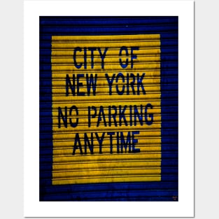 City of New York No Parking Any Time Posters and Art